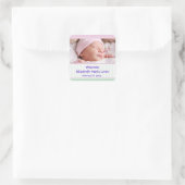 Autocollant d'annonce de naissance de bébé fille (Sac)