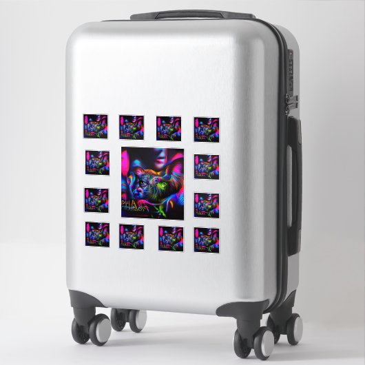 Autocollant d'anthrophobie (Sur valise)