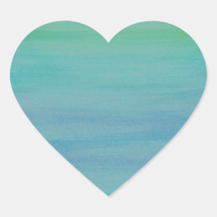 Autocollant d'aquarelle d'Aqua