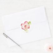 Autocollant d'aquarelle Hibiscus (Enveloppe)