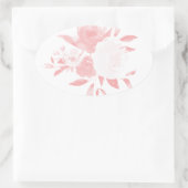 Autocollant d'aquarelle rose pastel (Sac)