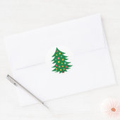 Autocollant d'arbre de Noël. (Enveloppe)