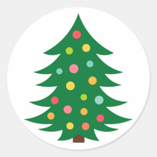 Autocollant d'arbre de Noël.