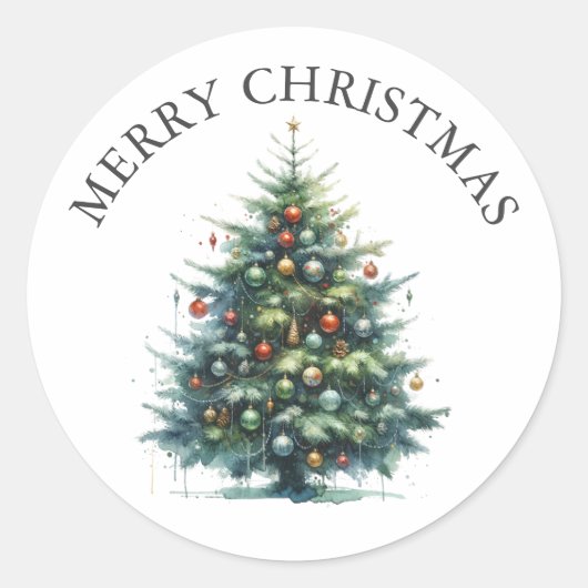 Autocollant d'arbre de Noël (Devant)