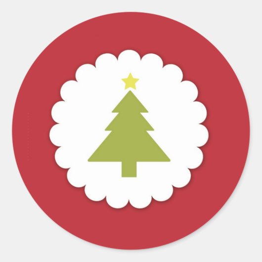 Autocollant d'arbre de Noël (Devant)