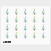 autocollant d'arbre de Noël (Feuille)