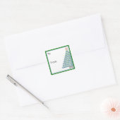 Autocollant d'arbre de Noël à fleurs en impression (Enveloppe)