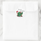 autocollant d'arbre de Noël joyeux (Sac)