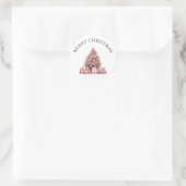Autocollant d'arbre de Noël rose (Sac)
