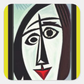 Autocollant d'art Abstrait (Devant)