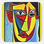 Autocollant d'art Abstrait (Devant)