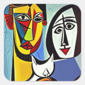 Autocollant d'art Abstrait (Devant)