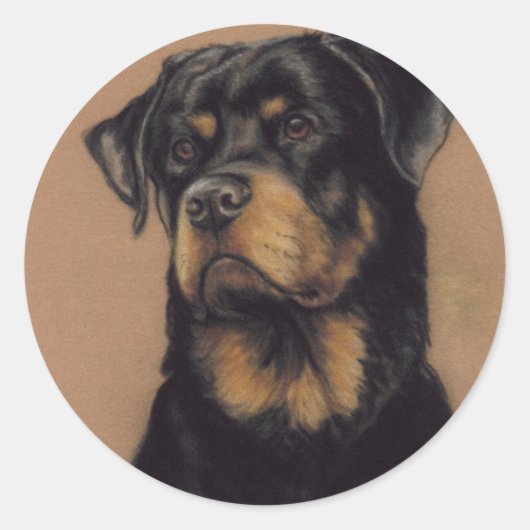 Autocollant d'art de chien de "rottweiler" (Devant)