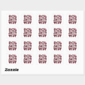Autocollant d'art de positivité rose mignon (Feuille)