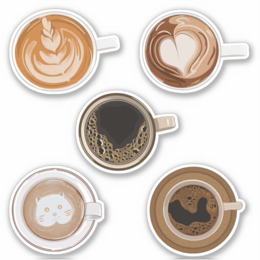 autocollant d'art en latte de café pour scrapbook  (Devant)
