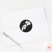 autocollant d'art floral minimal (Enveloppe)