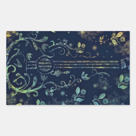 Autocollant d'art guitare aux fleurs (Devant)