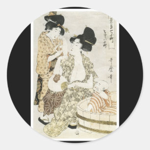 Autocollant d'art japonais ancien
