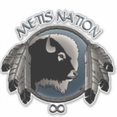 Autocollant d'art métis sur les Premières nations  (Devant)