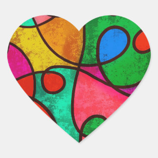 Autocollant d'art tribal africain multicolore