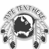 Autocollant d'art tribal Personnaliser Décalcomani (Devant)