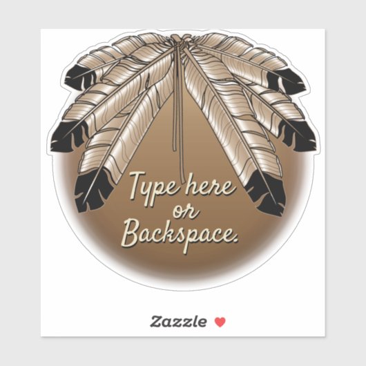 Autocollant d'art tribal Personnalisez l'étiquette (Feuille)