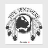 Autocollant d'art tribal Personnalisez l'étiquette (Feuille)