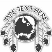 Autocollant d'art tribal Personnalisez l'étiquette (Devant)