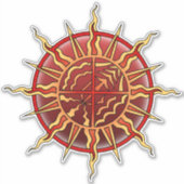 Autocollant d'art tribal Terre Air Fire Water Deca (Devant)