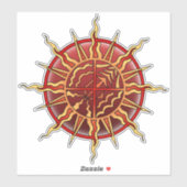 Autocollant d'art tribal Terre Air Fire Water Deca (Feuille)