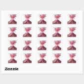 Autocollant d'artisanat abstrait argent dynamique (Feuille)