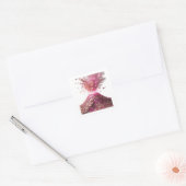 Autocollant d'artisanat abstrait argent dynamique (Enveloppe)