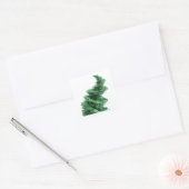 Autocollant d'artisanat abstrait vert frais (Enveloppe)