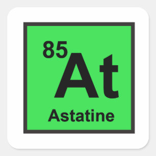 Autocollant d'astate