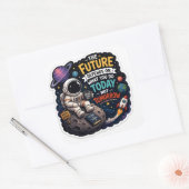Autocollant d'astronaute motivant  (Enveloppe)