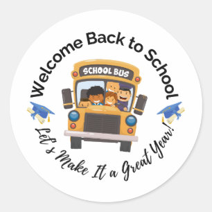 Autocollant d'autobus scolaire amusant pour les en