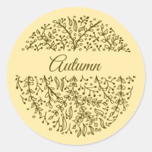 Autocollant d'automne, automne