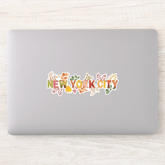 Autocollant d'automne de New York (Ordinateur)