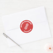 Autocollant d'avertissement d'allergie grave aux a (Enveloppe)