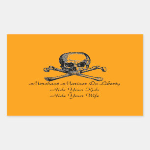 Autocollant d'avertissement de marin marchand