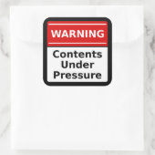 Autocollant d'avertissement de pression (Sac)