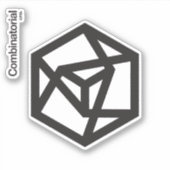 autocollant de 2 pièces de la Combinatorial Ltd. (Devant)