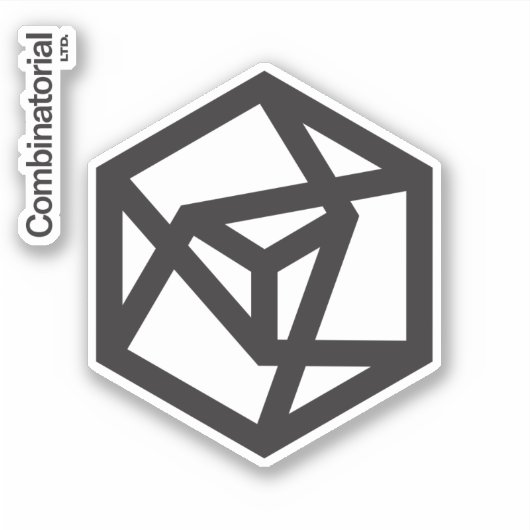 autocollant de 2 pièces de la Combinatorial Ltd. (Devant)