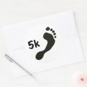 Autocollant de 5k pieds nus (Enveloppe)