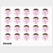 Autocollant de Baby Shower Chic Clothesline (Feuille)