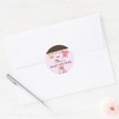 Autocollant de Baby Shower Chic Clothesline (Enveloppe)