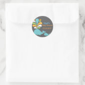 Autocollant de baby shower de baleine (Sac)