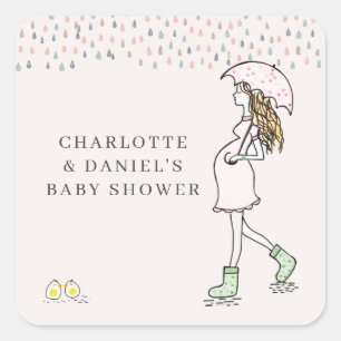 Autocollant de Baby Shower pour future maman fanta