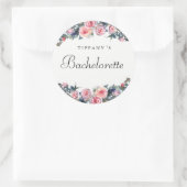Autocollant de Bachelorette Floral Rose Peony (Sac)