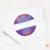 Autocollant de badge de nom de réunion de classe d (Enveloppe)